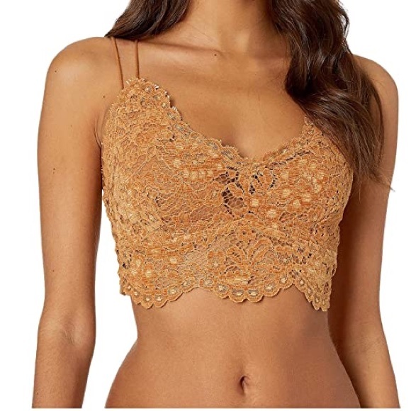 NWT Free People Celine Bralette Burnt Caramel - Picture 16 of 16
